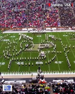 309K views · 4.1K reactions | Bluey might be an Australian icon, but that hasn't stopped this "All-American Marching Band" from performing the theme song during a college football match's half-time show. #9News | WATCH LIVE 6pm | 9 News Adelaide | Facebook
