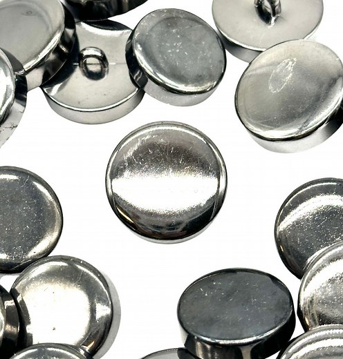 Vintage Pewter Metal Shank Buttons: Classic Sewing Buttons (set of 12) - Etsy