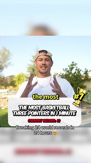 Part 2 of breaking 24 world records in 24 hours 🤯🤯🤯#basketball #nba