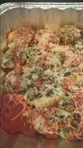 Stuffed shells out the oven 😋