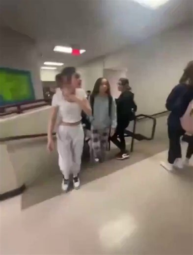 Absolutely love to see it… girl in white fucked around and found out. It’s so much fun when trash run their mouth and then get served.