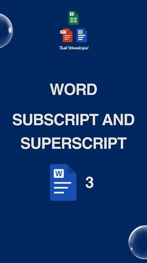 Subscript and superscript shortcut #word #microsoftword #training #tipsandtricks #googledoc