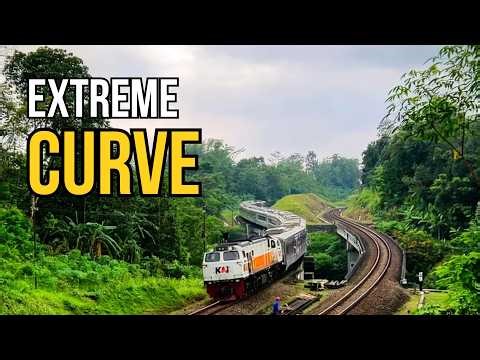 Extreme Curve Train in Indonesia | Tumiyang Scenic Railway