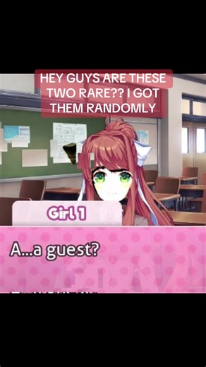 I ALSO GOT A PART WITH YURI THAT REPEATED THE MONIKA SLOWLY STARTED TO APPEAR?? IS THAT ALSO RARE OR NAH (BTW THIS IS ALL HAPPENING AFTER I TRIED TO GET THE GHOSTLY MENU SCREEN I THINK ITS CALLED??)#dokidokiliteratureclub #yuri #fyppppppppppppppppppppppp #helpmeout #PLEASE