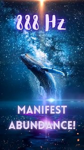 Immerse yourself in the depths of sound healing with the 888 Hz frequency, resonate with the vibrations of abundance, amplifying manifestation and positivity in your life. Take a 20-second dive with us and align with the universe’s energies. #888Hz #SoundHealing #Manifestation #SpiritualGrowth #AbundanceFrequency #VibrationalHealing #FrequencyHealing #WhaleSongs #UnderwaterHealing #Mindfulness #Meditation #OceanVibes #WhaleEnergy #HealingFrequencies #SpiritualAwakening #ConsciousnessExpansion #E