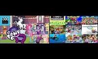 Mix of 2 videos from youtube : All 10 Equestria Girls Movies And All Courses From The Mario Kart Series