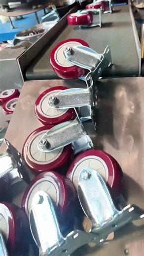 Mingwei Medium Single-shaft PVC Caster, sizes 3", 4", 5". Load capacity 80–100 kg per caster.