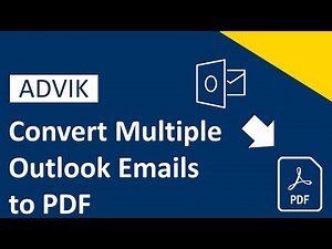 How to Convert Multiple Outlook Emails to PDF? Updated 2025