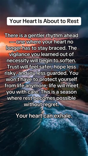This message reassures that a coming season will allow emotional ease and heartfelt peace to return. A personal encouragement pointing toward emotional rest, safety, and renewed trust. #HeartAtRest #PeaceReturning #EmotionalEase #SafeToHope #GentleSeason