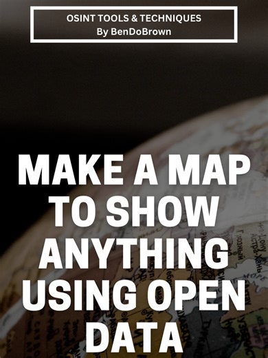 The last of my OSINT Advent Series in here with number 24: how to create your own map with anything you want, such as a map of CCTV cameras or telephone towers. Thanks so much for tuning into these 24 videos this month. It's been fun sharing them and seeing what you think. Have a festive holiday! 🎄🎅 #osint #osmmaps #openstreetmap #maps #osinttechniques #OSINTtools