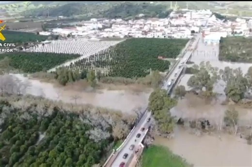 Much of Spain under warnings for rain, wind, and snow amid flooding