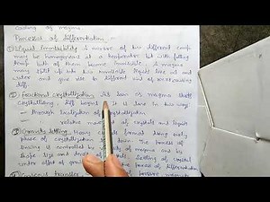 DIFFERENTIATION OF MAGMA (HINDI)