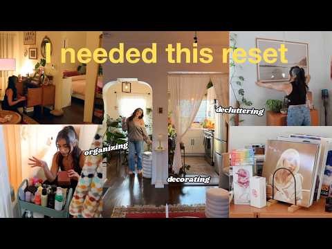A Realistic Declutter With Me | Resetting My Space & Mind, Creating a Calm, Cozy Home