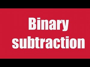 Binary subtraction || computer architecture || digital electronics