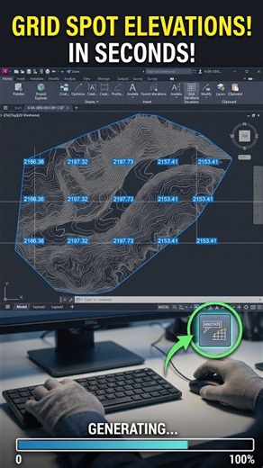 Auto Spot Elevations on Grid in Civil 3D (Stop Doing It Manually!)