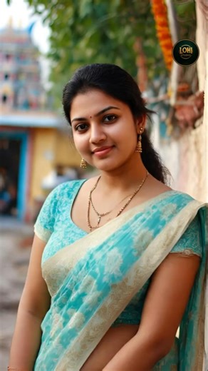 ✨ Turquoise Saree & Soft Golden Border Traditional Elegance for Graceful Women | #LohiStudio