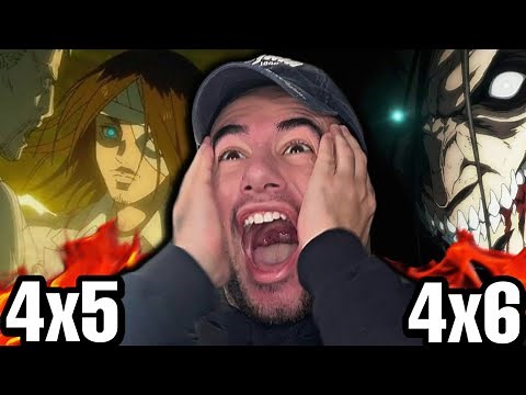 ATTACK ON TITAN 4x5 AND 4x6 (REACTION)