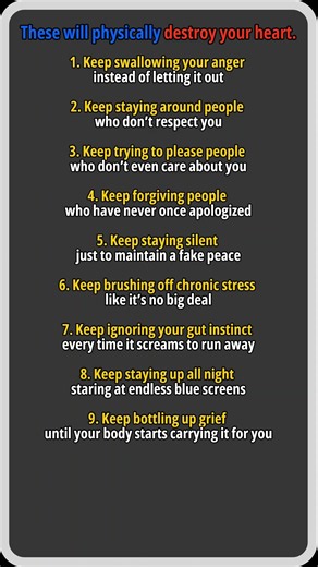Destroying Your Heart #HeartHealth #ChronicStress #EmotionalHealth