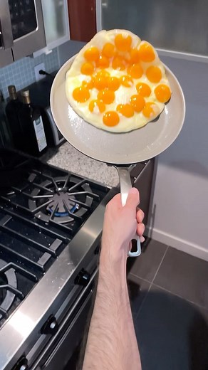 Nick Miaritis | 2 dozen egg flip. First take. 🍳👑 #omeletteking #recipe #cooking #cheflife #chef #eggs #foodie #foodieofinstagram #cheflife... | Instagram