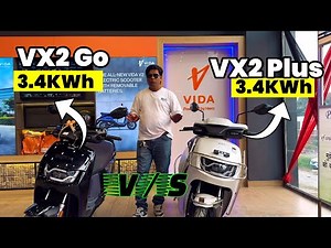 New Hero Vida VX2 Go 3.4kwh & VX2 Plus Comparison Detailed WalkAround Review