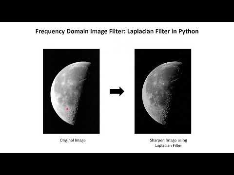 Python#9 Frequency Domain Image Filter using Laplacian Filter in Python