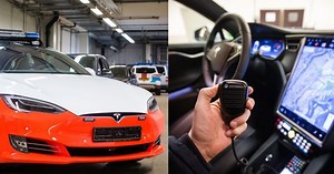 First look at new Tesla Model S police cars