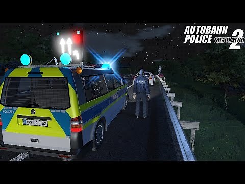 Autobahn Police Simulator 2 - Night Shift (Van)! Gameplay 4K