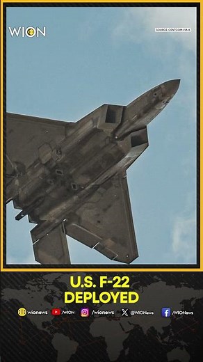 US F-22 Raptor Takes Off During Operation Epic Fury Deployment | WION Shorts