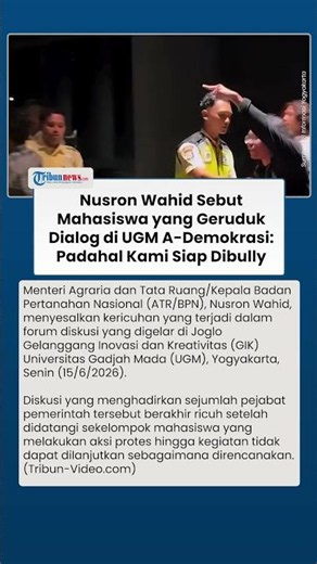 Terungkap! Nusron Wahid Buka Suara Soal Kericuhan Dialog di UGM, Sebut Siap Terima Kritik Pedas