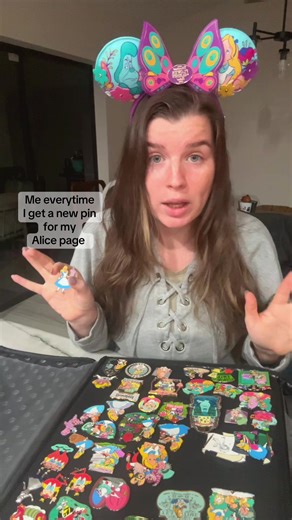 Does the pin look pretty? Then I guess it’s in my collection! #pincollectors #disneypins #aliceinwonderland #fyp