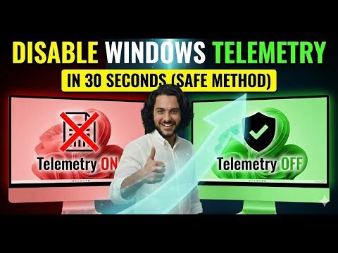 Disable Windows Telemetry in 30 Secound (Safe Method)