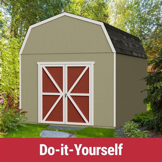 Reviews for Handy Home Products DIY Braymore 10 ft. x 16 ft. Pre-Cut Wood Shed without Floor - Double Door Outdoor Storage Barn Kit (160 sq. ft.) | Pg 1 - The Home Depot
