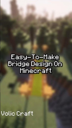 Easy To Make Bridge Design On Minecraft | Minecraft Tutorial | Minecraft How To #minecraft