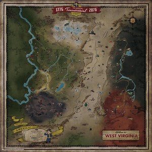 The full Fallout 76 map has been revealed