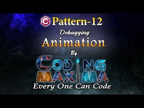 Cpp Pattern 12 | Cpp programming | 1080P HD | Coding Maxima | coding animations