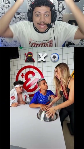 REACT NINJA VS. JOGADOR! (Enaldinho) #shorts
