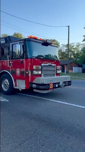 Citrus County Fire Rescue Engine 8 responding!