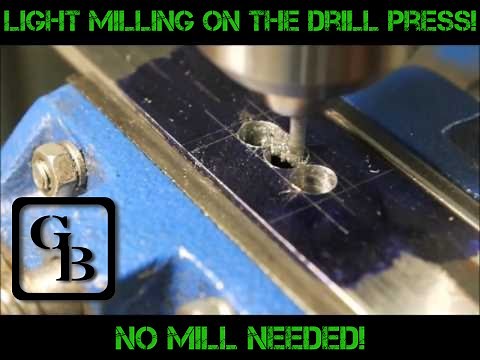 Milling Without A Mill! (On The Drill Press) | Güth Blades