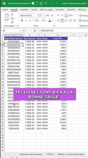 Ajuster facilement les cellules dans Excel !
