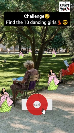 Can you find the all dancing girls? 😁 | Eye test challenge | #shorts #viral #eyetestchallenge