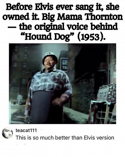276K views · 20K reactions | Before Elvis ever sang it, she owned it. Big Mama Thornton — the original voice behind “Hound Dog” (1953). | Our Culture | Facebook