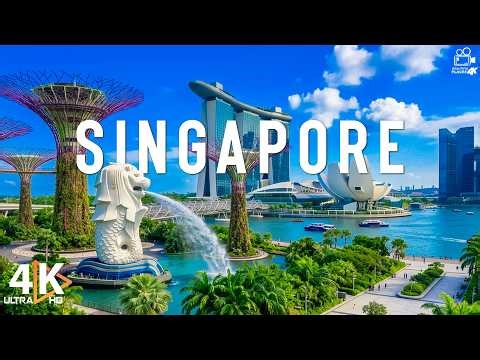 Singapore 4K 🌃 City of Light & Water – Futuristic Skylines Beyond Imagination | Video 4K UHD