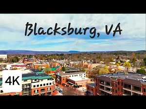 Aerial Drone Views of Blacksburg, VA | 4K - Home of Virginia Tech