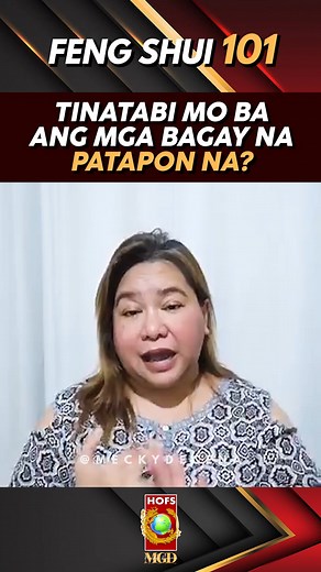 744K views · 8.3K reactions | Tinatabi mo ba ang mga bagay na patapon na? #decluttering #home #homedecor #hometips #fengshui #fengshuitips #ready2024withMGD #fengshui101withMGD #meckyourmove #meckydecena #meckyknows #hofsmanila #hofs #fyp #trendingnow #trending #motivational #lifecoach #goal | Mecky Decena | Facebook