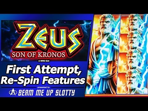 Zeus: Son of Kronos Slot - First Attempt, Live Play and Lightning Re-Spin Features