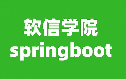 跟着软信学springboot整合mybatis druid