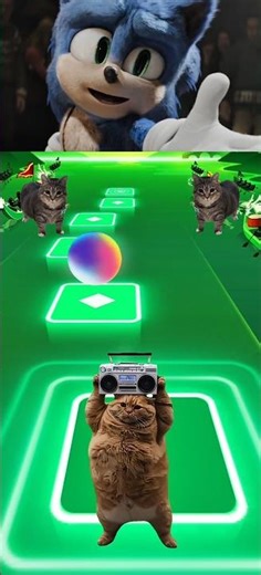 ⚡SONIC Speed Run in Tiles Hop! 🎵🔥 #sonic #coffindance #tileshop