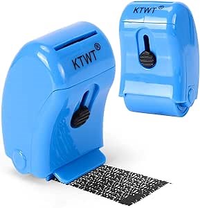ID Protector Ink Roller Stamp - Identity Theft Protection Roller Stamp, Includes Refill Ink