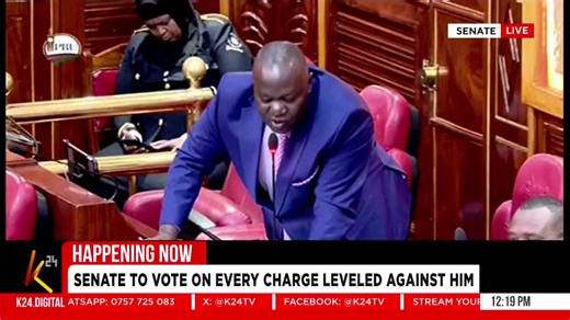 Members of the County Assembly of Kericho, who were among the MCAs who allegedly did not vote in the impeachment of Governor Mutai, take an oath before testifying in the ongoing impeachment proceedings in the Senate Chamber. #K24Updates | K24 TV