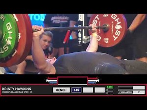 Kristy Hawkins • 1st place 720kg Total (Raw w/ Wraps) • 75kg Class • The American Pro 2022
